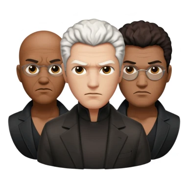 neo, trinity and morpheus sticker