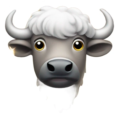 Buffalo with sparkles around it sticker