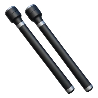 two police batons sticker