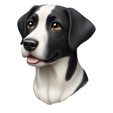 Black and white Labrador retriever sticker