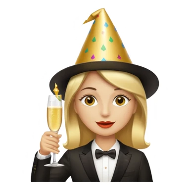 Cheers with  Champagne sticker