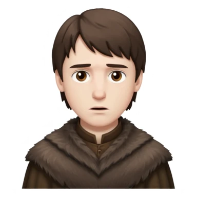 Bran Stark
 from Games of throne character face only front face sticker