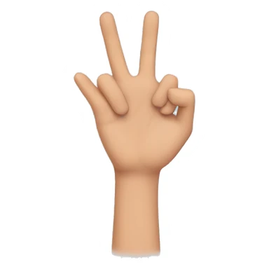 Gen z hand heart sticker