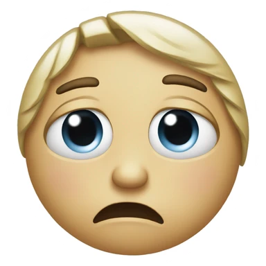 An emoji crying sad tears sticker