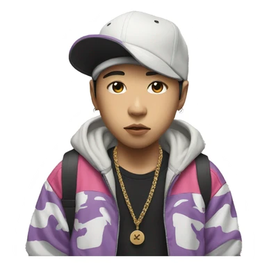 hiphop kid from japan sticker