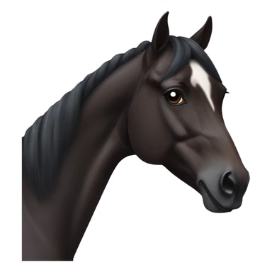 Dark bay Arabian horse  sticker