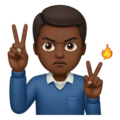 🗿🖕🏿 sticker