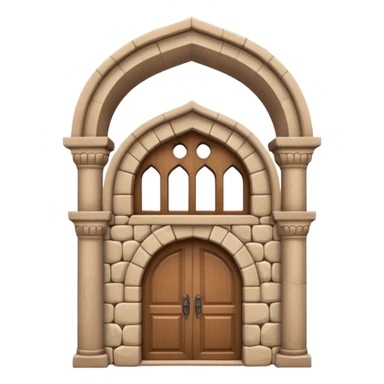 3D Apple-style emoji of a full traditional Turkish han building, showing the entire stone structure with arches, wooden doors, and windows. Rounded, glossy, smooth, soft shadows, white background.








 sticker