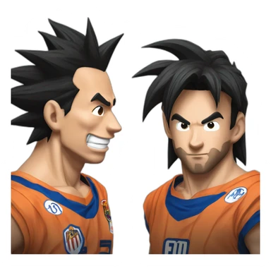 Goku y Messi  sticker