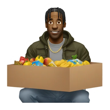 Travis Scott selling something  sticker