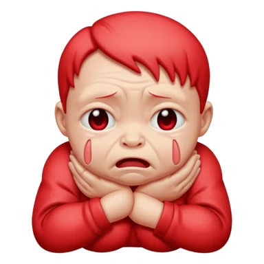 red mutant baby sticker