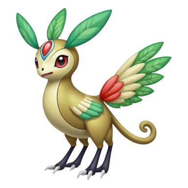Meloetta-Vibrava-Xatu-Pokémon-Fakémon-hybrid-fusion-creature sticker