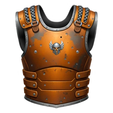 Rusted warrior body armor sticker