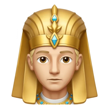 Egipto faraón hombre blanco rubio  sticker