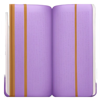 iOs closed book emoji in purple (make it wider and more defined) sticker