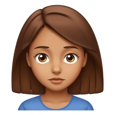 Squinting Eyes emoji medium tan girl sticker