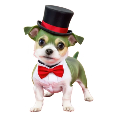 Cute little dog walking down the red carpet ￼ sticker