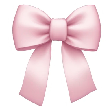 light pink bow sticker