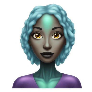 female diva alien high vibrational sticker