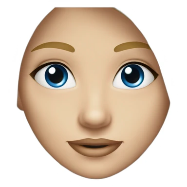 Fille blonde au yeux bleu loutre sticker