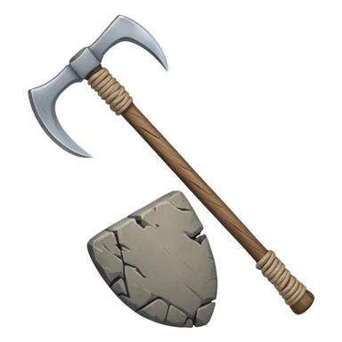 ancient stone ax string sticker