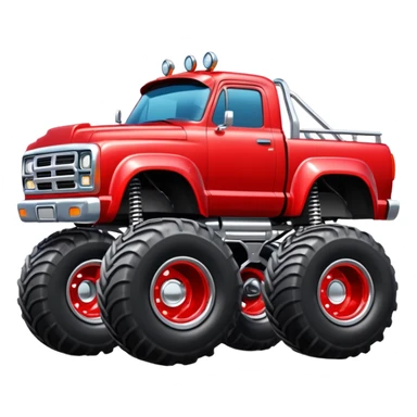Monster truck sticker