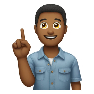 american sign language finger spelling the letter b sticker