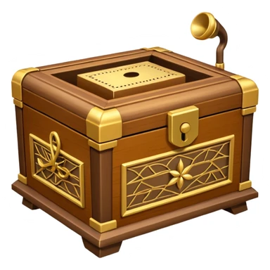 old music box sticker