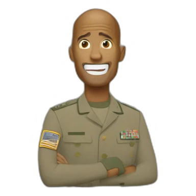 david goggins in military shouting sticker