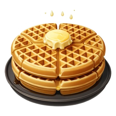 round waffle sticker