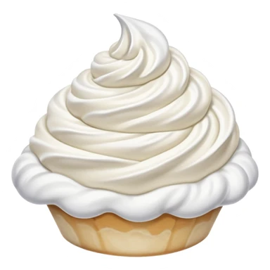 extra fluffy whipped cream swirl sticker
