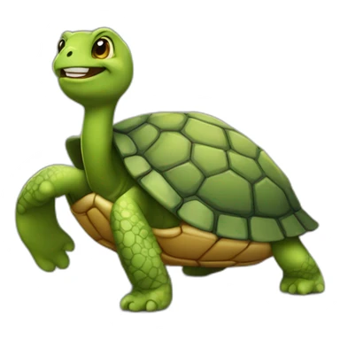 Chat sur tortue sticker