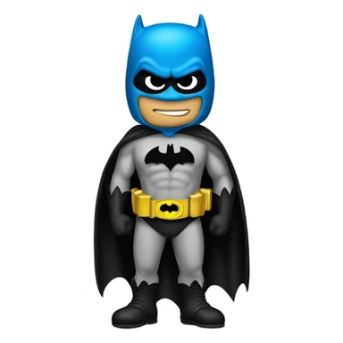 A Smurf dressed as Batman sticker