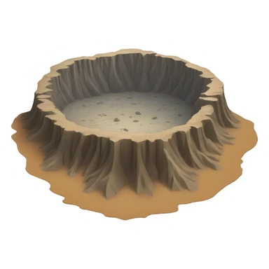 crater with leg sticker