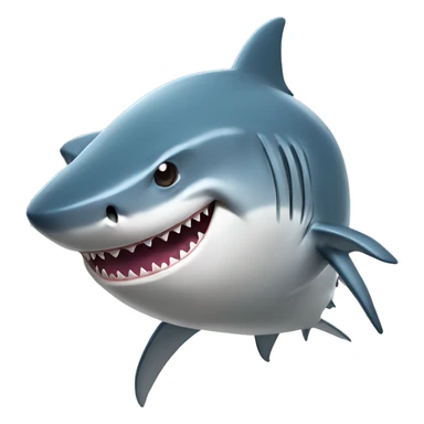 Shark wearing cap  sticker