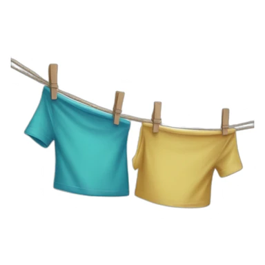 Washing line sticker