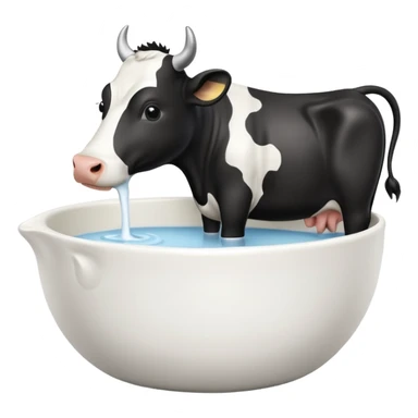 milk bow with a cow on it sticker