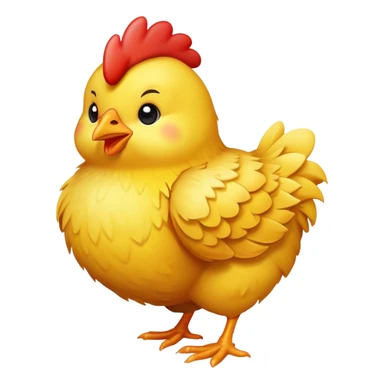cute cartoon chicken sticker