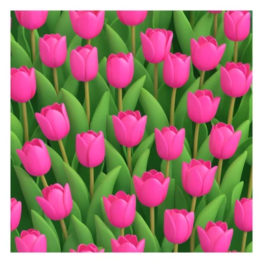Pink tulips sticker