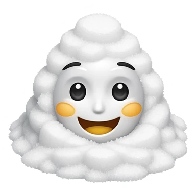 Happy face with Pile of salt sticker