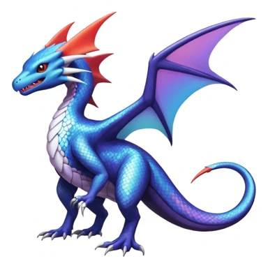 Noivern-Salandit-Latios-Lugia-Fakémon-hybrid-creature (full body)  sticker