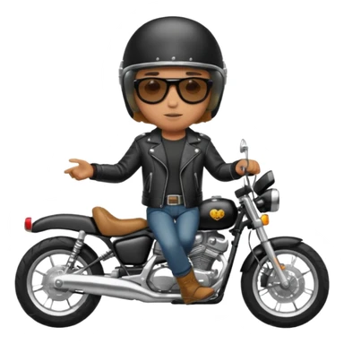 rider riding motorbiker sticker