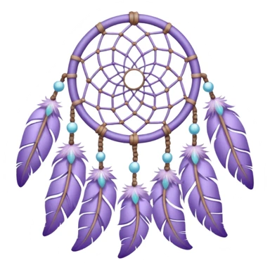 Pastel lavender dreamcatcher aesthetic  sticker