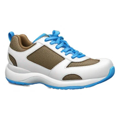 une chaussure avec un smatphone sticker