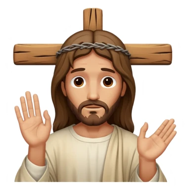 Jesus on the cross sticker