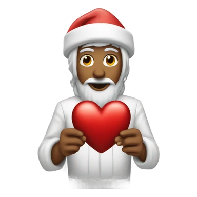 Un corazón de navidad sticker