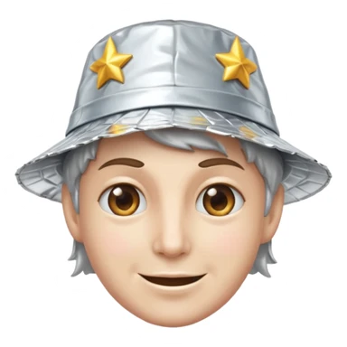 smirking tin foil hat sticker