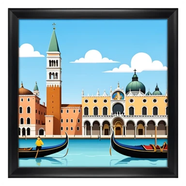 San Marco i Venedig sticker