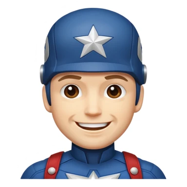 captain america FACE sticker