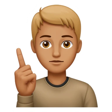 Person with middle finger sticker